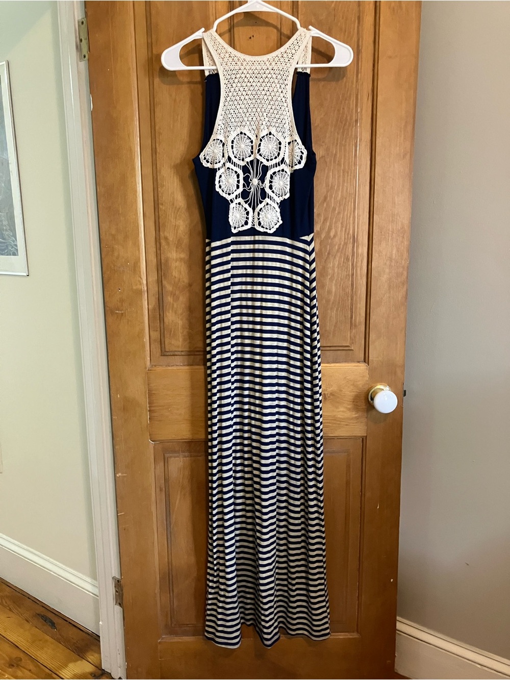 ModCloth Gilli Maxi Dress Crochet-Back